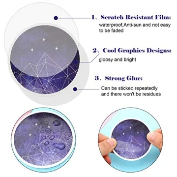 200-Pc Space Galaxy Stickers for Crafts & Decor