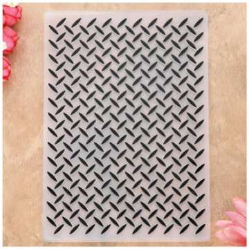 KWELLAM Grain Plastic Embossing Folders for Card Making Scrapbooking and Other Paper Crafts