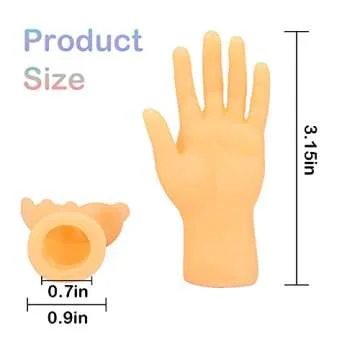 30 Pcs Tiny Finger Hands Mini Rubber Finger Puppets, Miniature Small Hands Ealistic Cute Little Hand Finger for Gifts Puppet Show Prank Gag Performance Party Favors