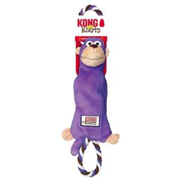 KONG Tugger Knots Monkey Dog Toy - Durable Interactive Fun for Dogs