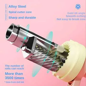 Pencil Sharpener,Automatic Pen Entry Design,The knob can Adjust 5 Types of Pen tip Thickness,Desk Pencil Sharpener,for Standard Pencils,Colored Pencils,and Makeup Pencils,for Classroom,Home,Office Use