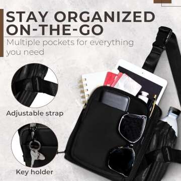 BUNSO Everyday Crossbody Bags - Water-Resistant and Versatile