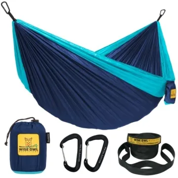 Wise Owl Outfitters Camping Hammock - Portable and Durable Design, Perfect for Hiking and Outdoor Re...