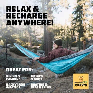 Wise Owl Outfitters Hammock - Portable, Durable, and Versatile