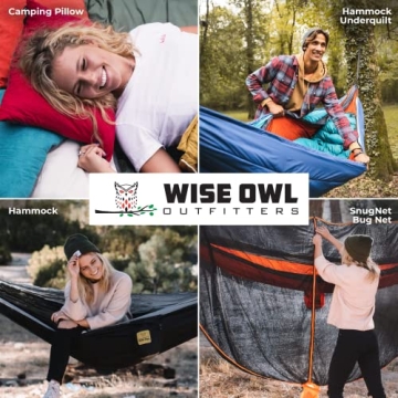 Wise Owl Outfitters Hammock - Portable, Durable, and Versatile