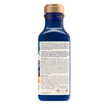 Maui Moisture Nourish & Moisture + Coconut Milk Shampoo to Hydrate and Detangle Curly Hair, Lightweight Daily Moisturizing Shampoo, Vegan, Silicone & Paraben-Free, 13 fl oz