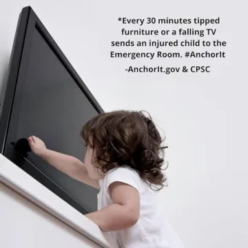 Qdos Anti-Tip TV Straps for Safe Baby Proofing