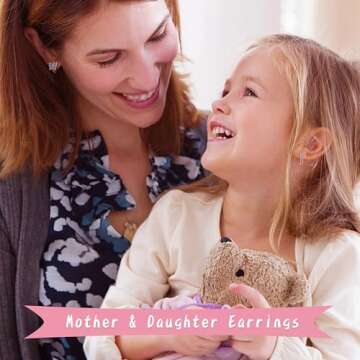 925 Sterling Silver Post Small Hoop Earrings For Girls - Hypoallergenic Huggie Earrings for Women Cute Heart Flowers Butterfly Star Cubic Zirconia Cartilage Earrings For Sensitive Ears Colorful 4Pairs