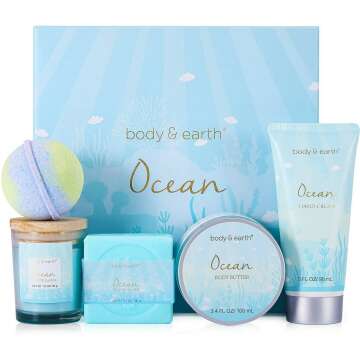 Ocean Scented Spa Gift Set for Women - 5 PCS