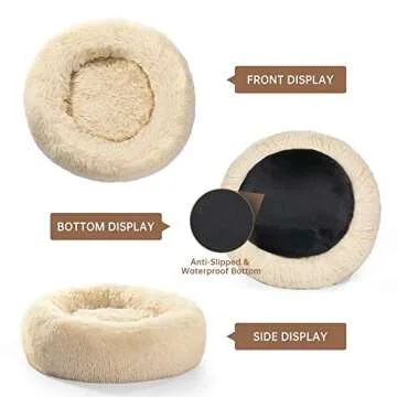 OYANTEN Calming Donut Bed for Small Pets - Cozy & Soft