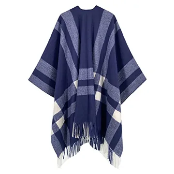 Breezy Lane Shawl Wraps for Women Ponchos Wraps Open Front Cape Cardigan for Fall Winter Holiday Gifts for Women