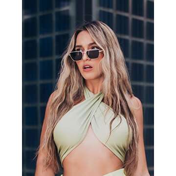 SOJOS Small Rectangle Sunglasses for Every Occasion