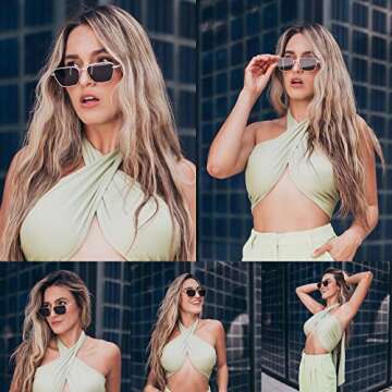 SOJOS Small Rectangle Sunglasses for Every Occasion