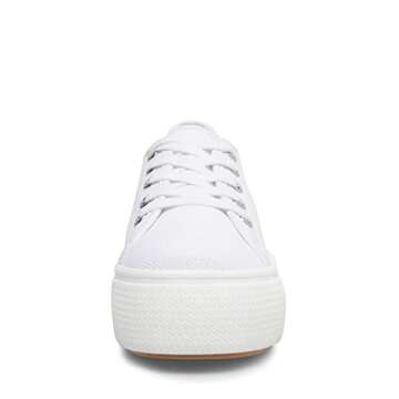 Steve Madden Women's Elore Sneaker, White , 9 M US