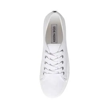 Steve Madden Women's Elore Sneaker Comfortable White Style