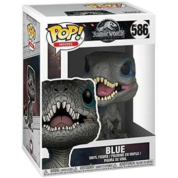 Funko POP Jurassic World Fallen Kingdom - Blue [Velociraptor] Pop Vinyl Figure (Bundled with Compatible Pop Box Protector Case), Multicolor, 3.75 inches