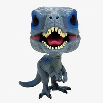 Funko POP Jurassic World Fallen Kingdom - Blue [Velociraptor] Pop Vinyl Figure (Bundled with Compatible Pop Box Protector Case), Multicolor, 3.75 inches