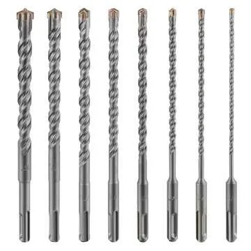 8" Concrete Drill Bits Set - Carbide Cross-Type