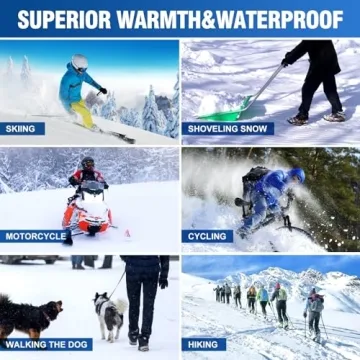 ABXMAS Rechargeable Heated Gloves for Men & Women - 3 Heat Levels