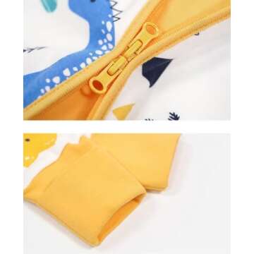 Teach Leanbh Cotton Baby Pajamas with Mittens & Feet