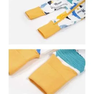 Teach Leanbh Cotton Baby Pajamas with Mittens & Feet