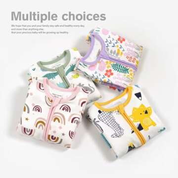 Teach Leanbh Cotton Baby Pajamas with Mittens & Feet