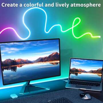 Vimeepro 50Ft LED Neon Rope Lights - Remote & App Control