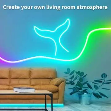 Vimeepro 50Ft LED Neon Rope Lights - Remote & App Control