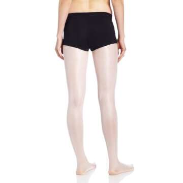 Capezio Women's V-Front Boy Short, Black, Small