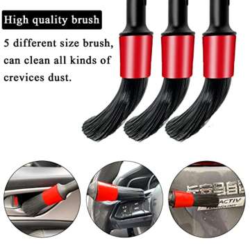 17 Pcs Car Detailing kit, Car Cleaning Tools Kit, Car Wash brush for Cleaning Wheels, Interior, Exte...