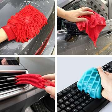 17 Pcs Car Detailing Kit - Ultimate Car Cleaning Tools