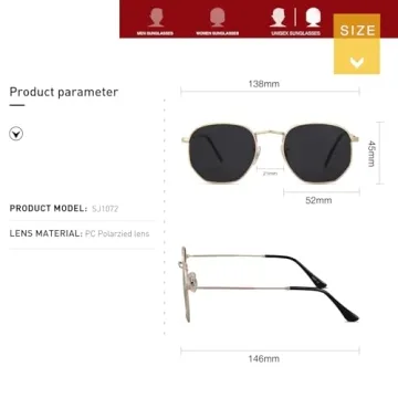 SOJOS Polarized Sunglasses for Men and Women, Stylish & Comfortable