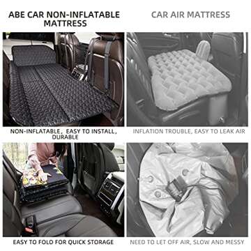 ABE Non-Inflatable Car Bed Mattress,Double-Sided Folding,Portable Back Seat, Travel Camping Mattress...