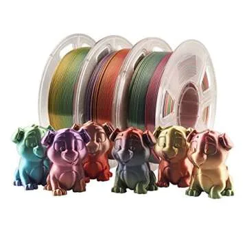 Shiny Silk Rainbow PLA Filament for 3D Printing