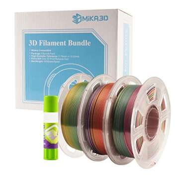 Shiny Silk Rainbow PLA Filament for 3D Printing