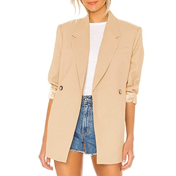 Taodou Women's Oversized Casual Blazer - Comfortable & Stylish Office Jacket