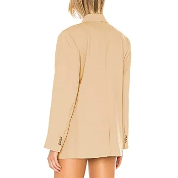 Taodou Women's Oversized Casual Blazer Soft Fabric Office Jacket