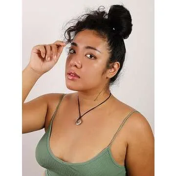 Sacina Gothic Boho Black O Ring Choker Necklace, Black Choker, Boho Goth Necklace, Christmas Jewelry Gift For Women