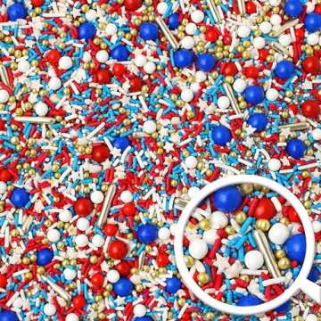 Old Glory II Sprinkle Mix for Patriotic Celebrations