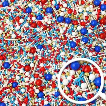 Old Glory II Sprinkle Mix for Patriotic Celebrations