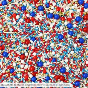 Old Glory II Sprinkle Mix for Patriotic Celebrations