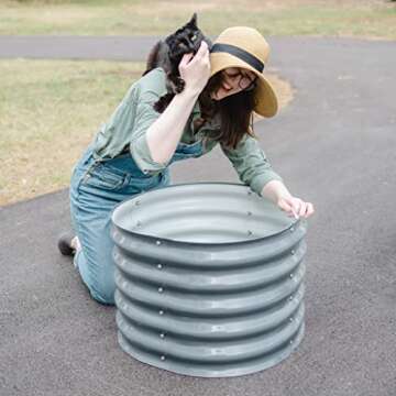 Vego Garden Twin Pack 17" Tall Herb Beds for Eco-Friendly Gardening