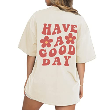 Cioatin Women’s Oversize Aesthetic Y2K Tee Shirt - Chic Casual Style