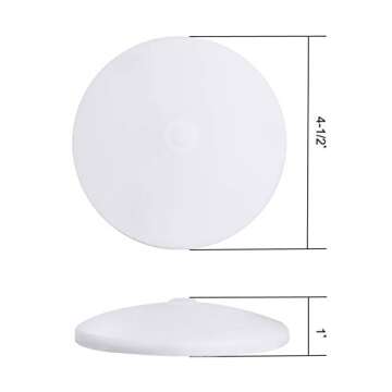 Facon 2Packs 4-1/2'' RV Puck Light with On&Off Switch, 4000K Cool White, 12Volts RV Interior Light Fixture for Van Camper Trailer Motorhome Boat