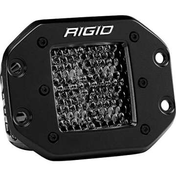 RIGID 212513BLK D-SERIES PRO SPOT DIFFUSED MIDNIGHT FLUSH LED Lights