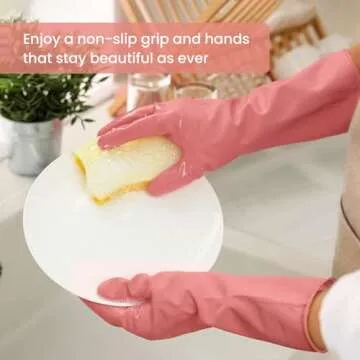Reliable Rubber Cleaning Gloves for Dishwashing and Cleaning
