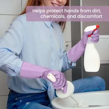 Reliable Rubber Cleaning Gloves for Dishwashing and Cleaning