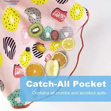 3 Pack Baby Girl Waterproof Sleeved Bibs | Cute Crumb Catcher Feeding Bibs with Long Sleeves | Toddler Girls Mealtime Apron (6-24M)