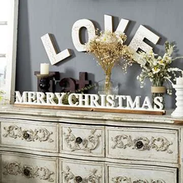 SOFE Rustic Merry Christmas Signs for Timeless Home Decor
