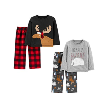 Simple Joys by Carter's Boys' 4-Piece Pajama Set - Cozy Comfort for Little Dreamers